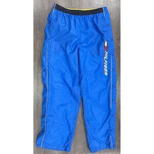 Vtg Tommy Hilfiger Athletics Tear Away Side Snap Track Pants Blue Mens Sz XL 90s
